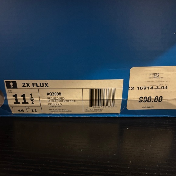 Adidas Men ZX Flux Bright Red Sneakers - Picture 2 of 9